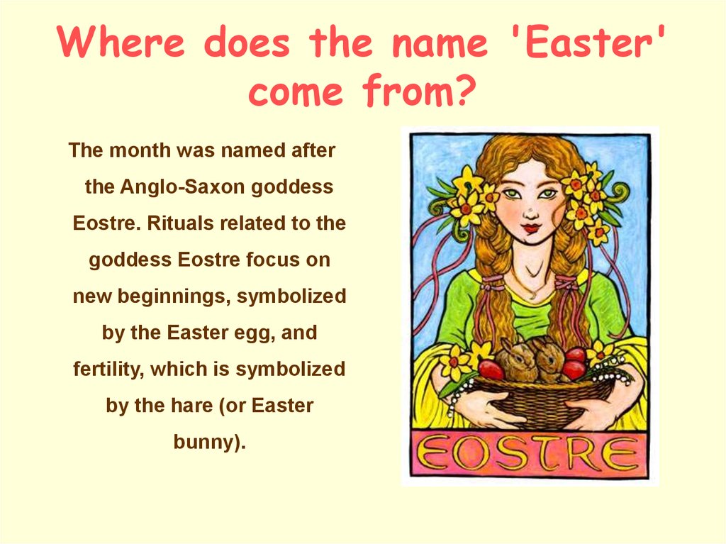 Where Did The Name Easter Come From