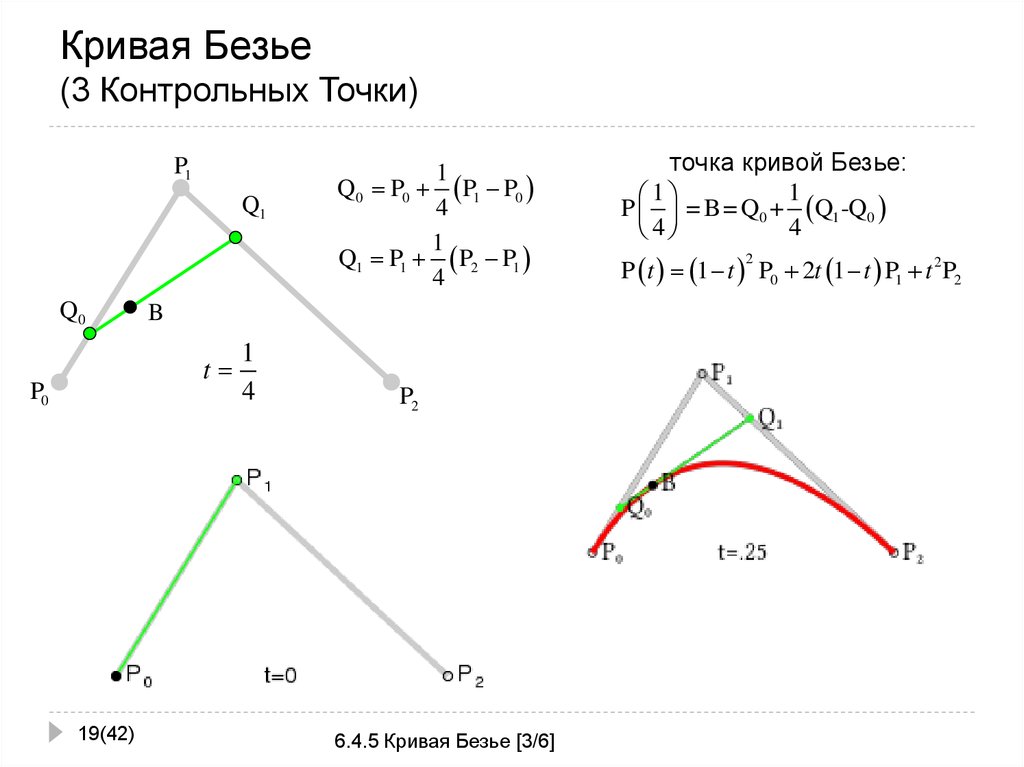 Кривая по точкам. Кривая Безье 3 порядка формула. Кривая Безье по двум точкам. Кривая Безье формула для 3 точек. Построение кривых Безье.