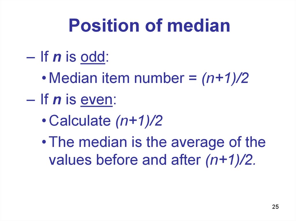 The Mean Values Online Presentation