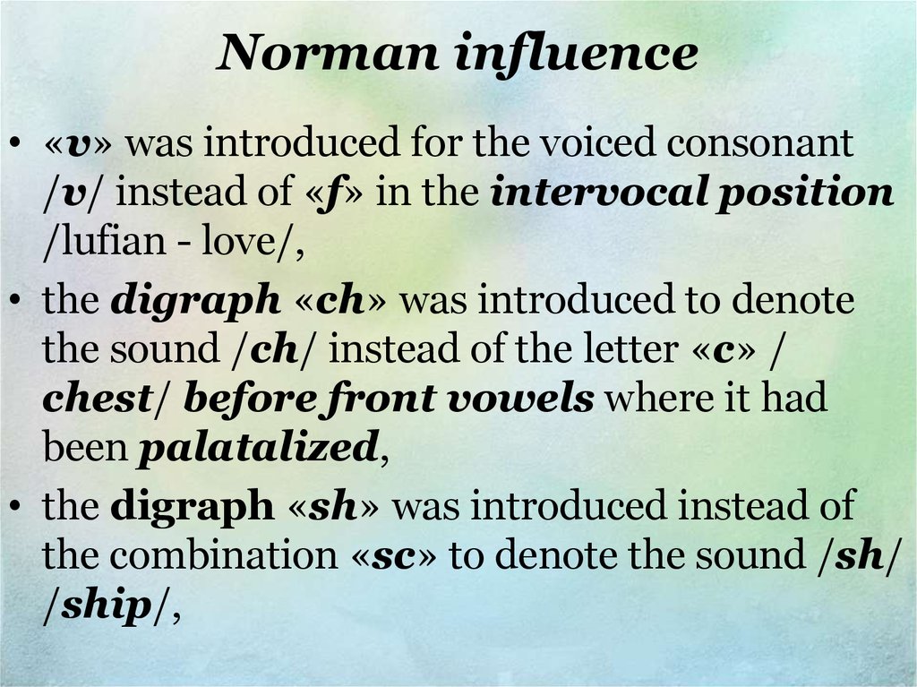 Norman influence