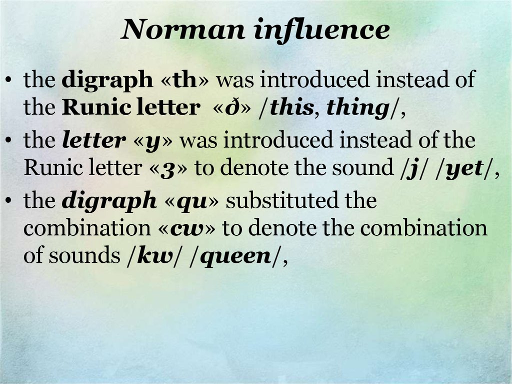 Norman influence