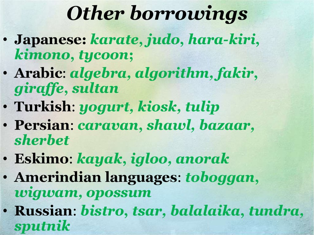 Other borrowings
