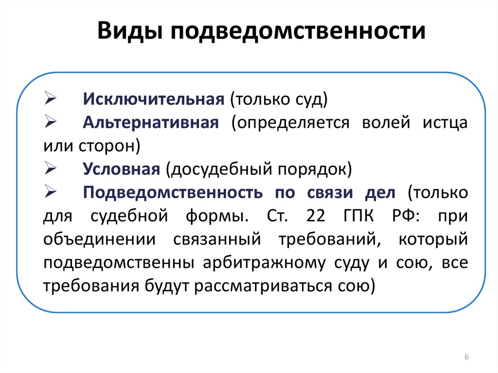 Определить подведомственность каждой из указанных в схеме судебных инстанций