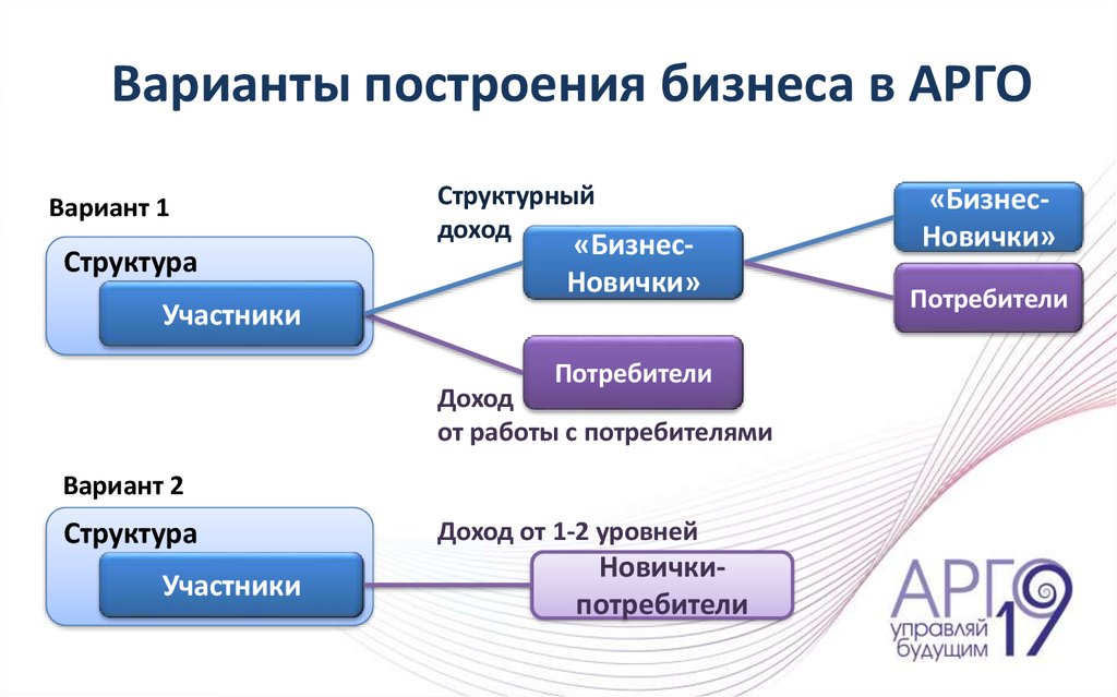 Варианты организации бизнеса