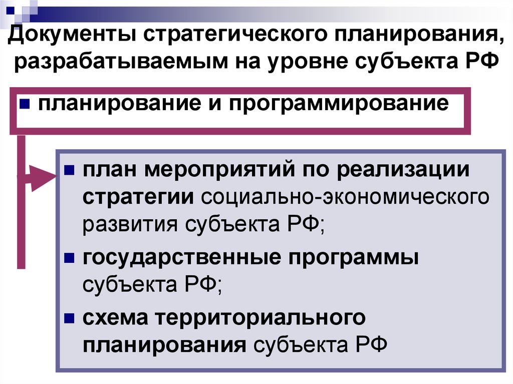 Государственное стратегическое планирование