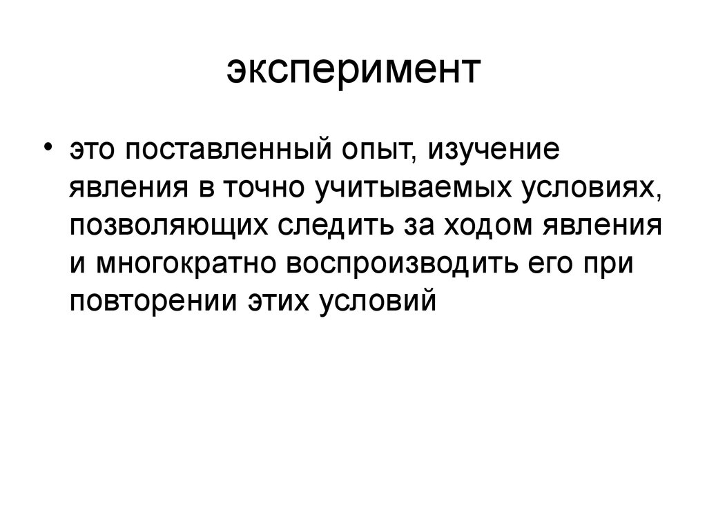 Исследование явления