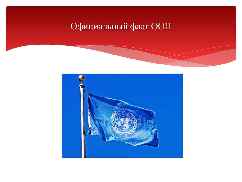 Официальный флаг ООH
