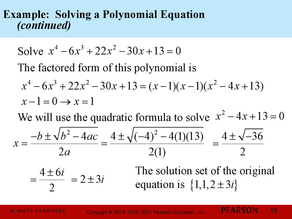 Chapter 3 Polynomial and Rational Functions 3 4 Zeros of Polynomial