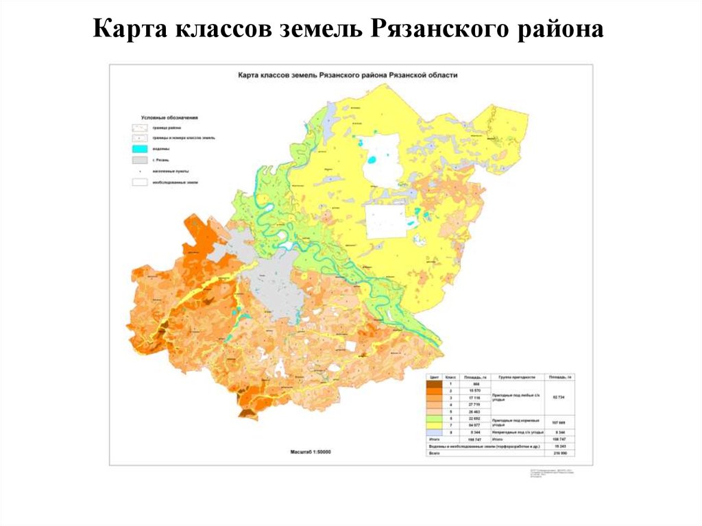 Геологическая карта рязанской области