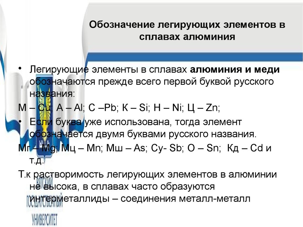 Латунь легирующий элемент