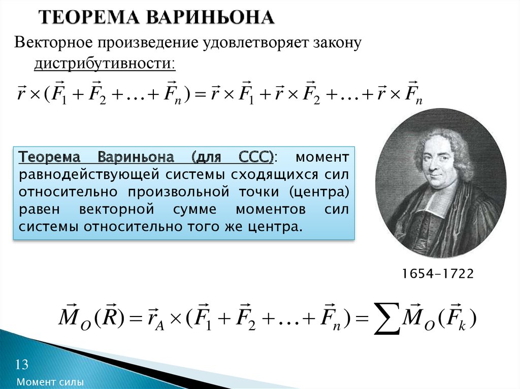 Правильная теорема. Теорема Вариньона техническая механика. Теорема Вариньона формула. Теорема Вариньона для моментов сил. Теорема Вариньона геометрия 8 класс доказательство.