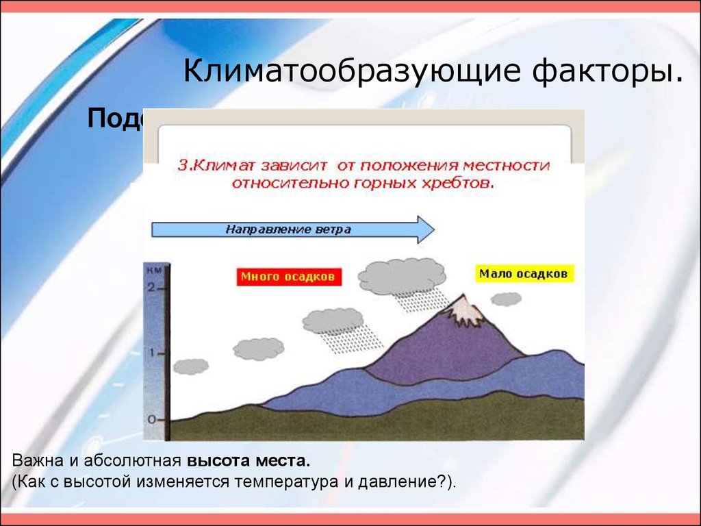 Климатообразующие факторы. Климат и климатообразующие факторы. Важнейшие климатообразующие факторы. Факторы влияющие на климат местности.