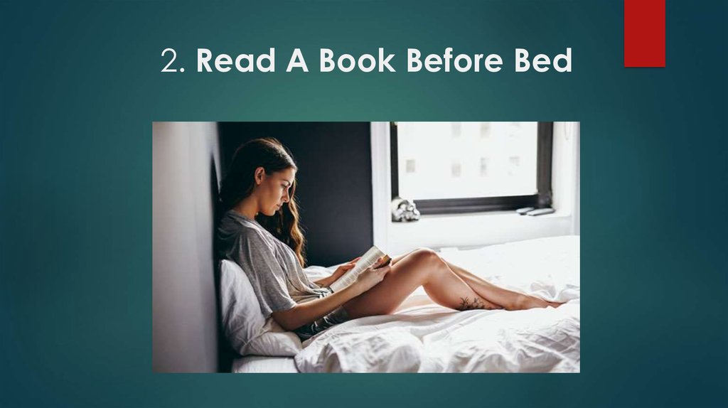 2. Read A Book Before Bed