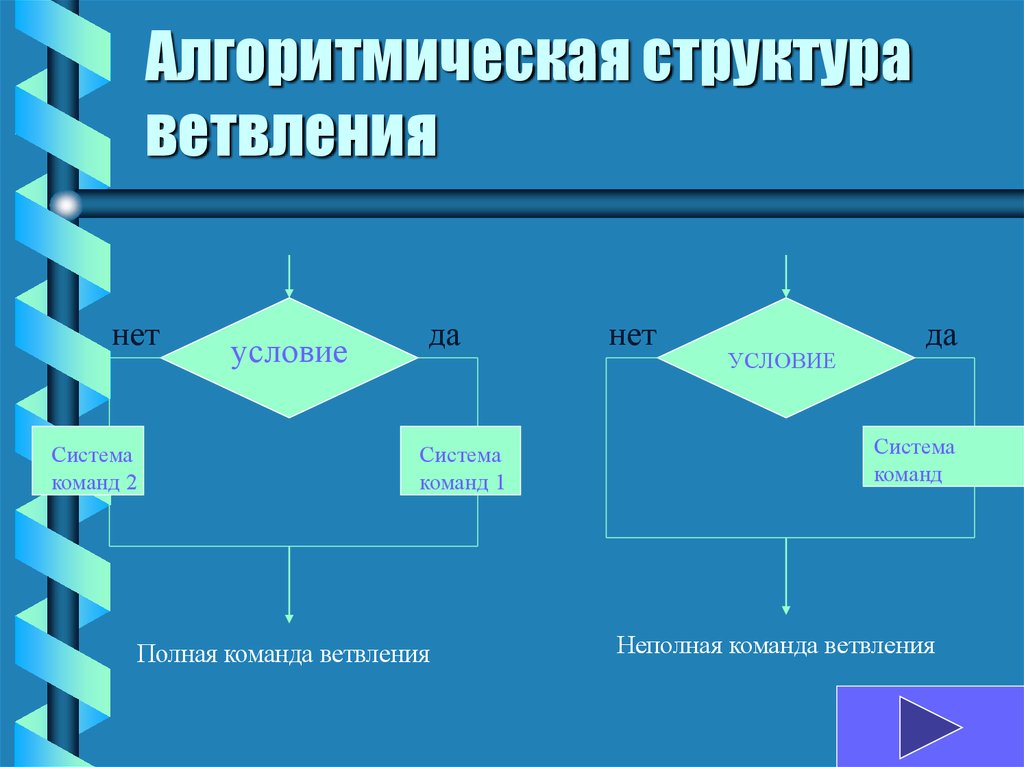 Основные алгоритмические конструкции