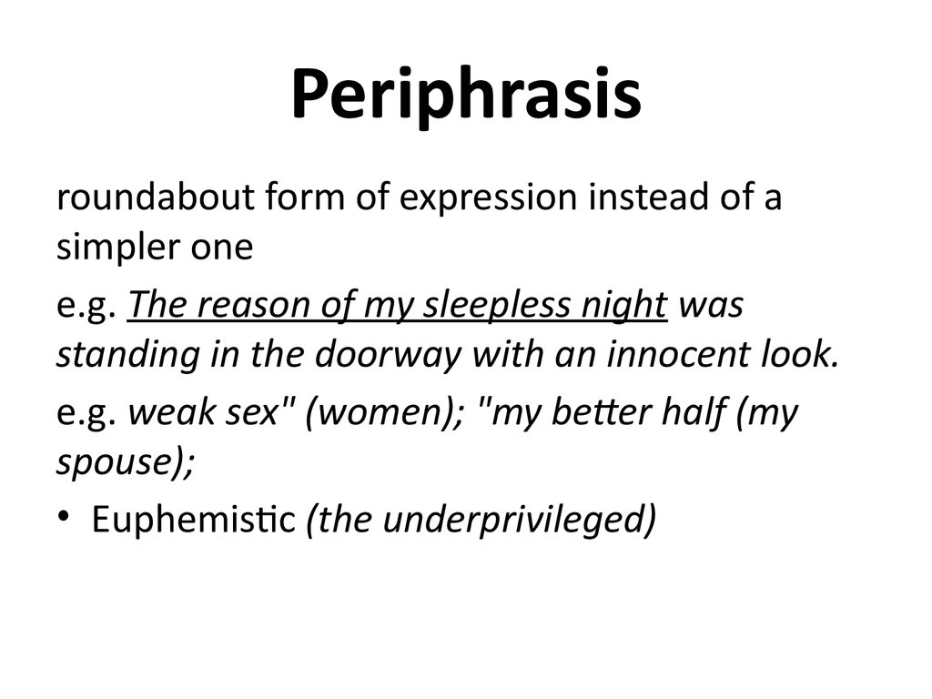 Periphrasis