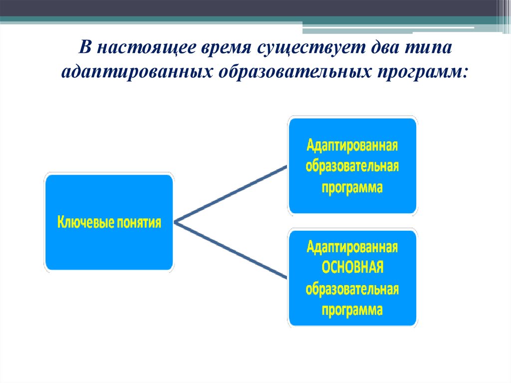 Типы образовательных адаптированных программ 1 Тип 2 Тип. 2 Вид адаптированной программы. Тип АОП. Два направления процесса обучения чтению.