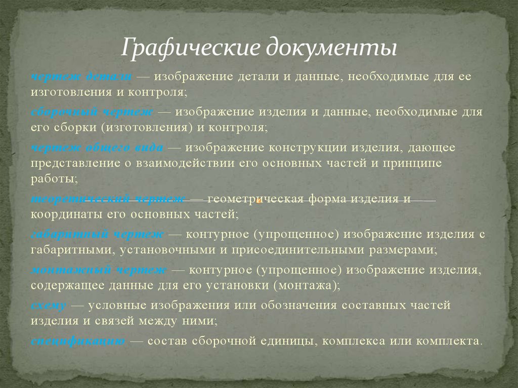 Графические документы презентация