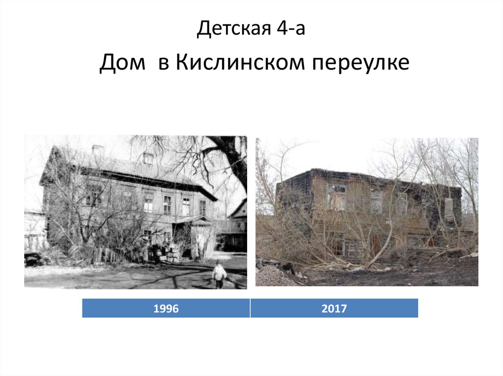 Детская 4-а Дом в Кислинском переулке