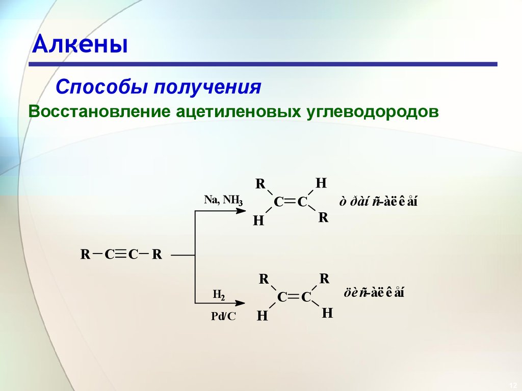 Твердые алкены