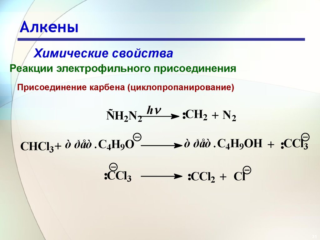 Алкены вариант 4