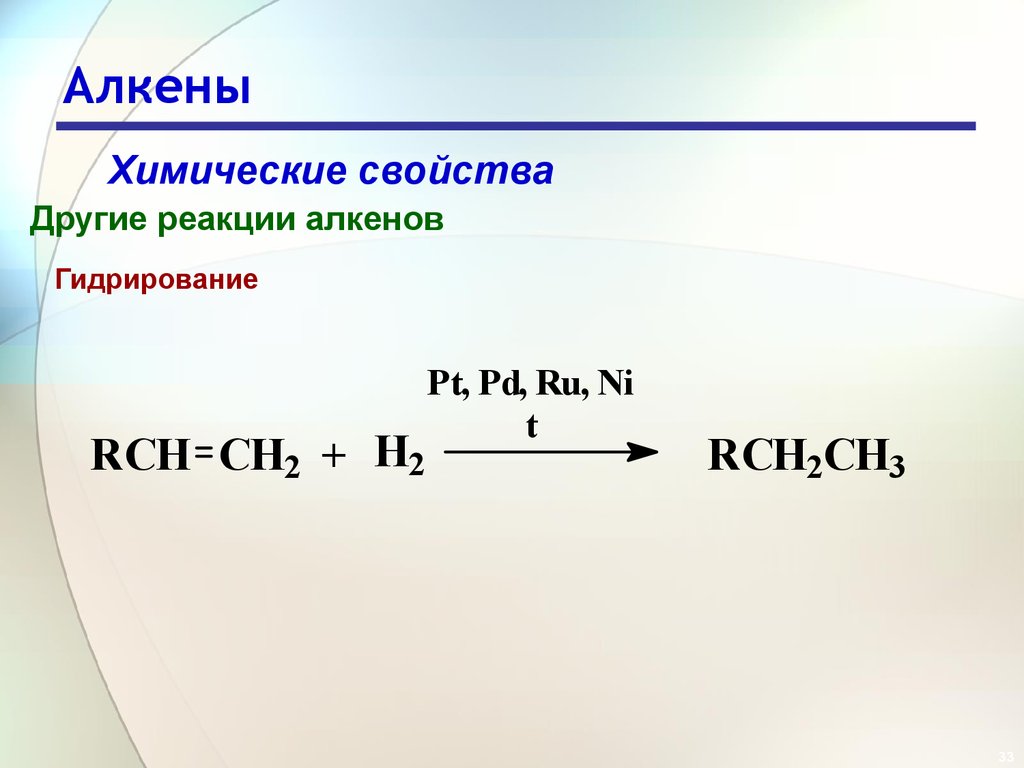 Формула алкена