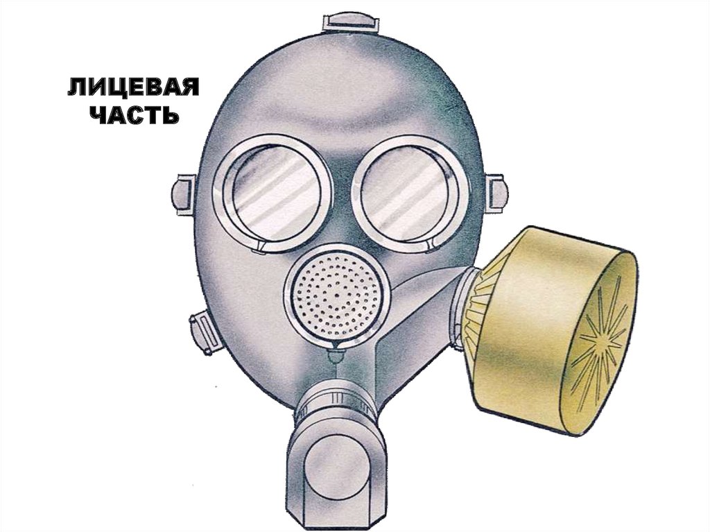 Рисунок противогаза обж