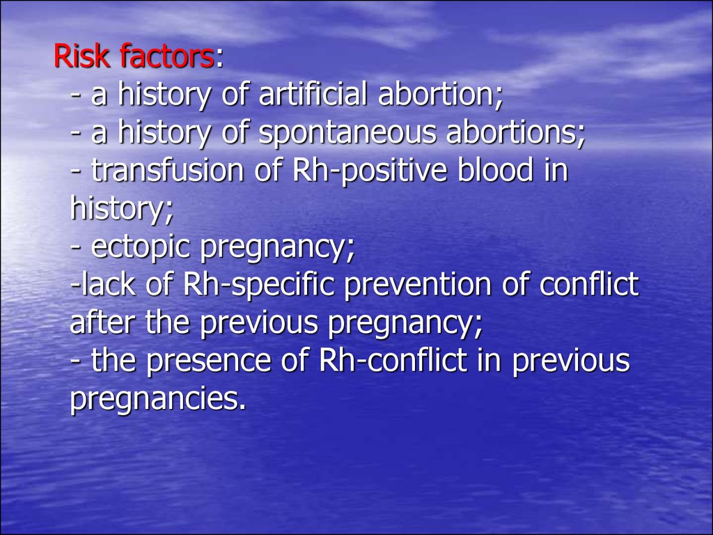 Haemolytic Disease Of The Fetus And Newborn Rh Isoimmunization Prezentaciya Onlajn