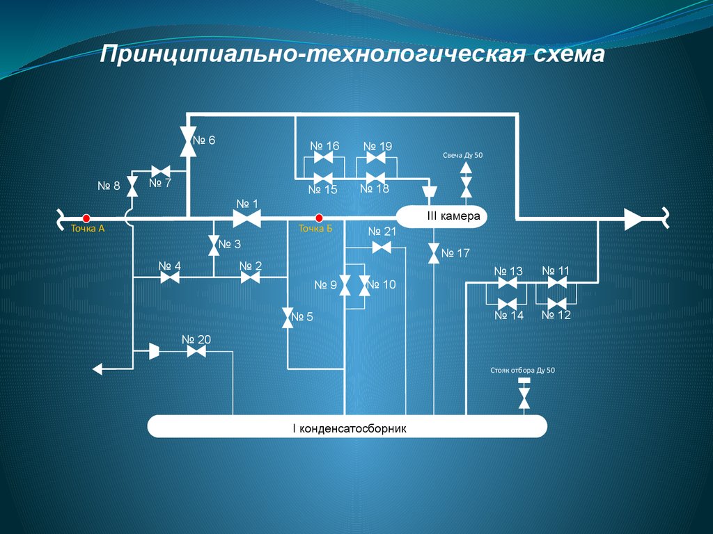 Схема камеры приема средств очистки и диагностики