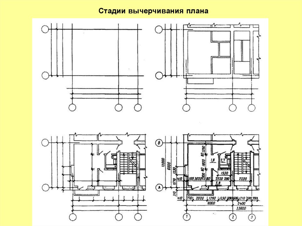 Чертеж плана здания гост