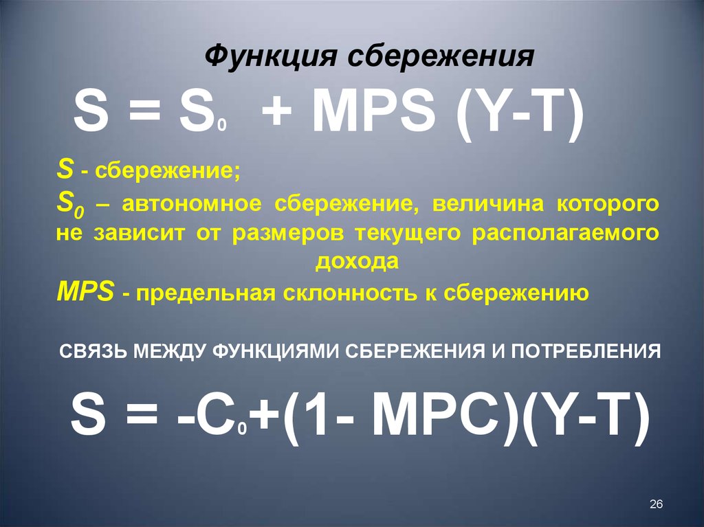 Функция сбережения s s y. Автономные сбережения. Автономные сбережения формула. Величина сбережений. Функция сбережения.