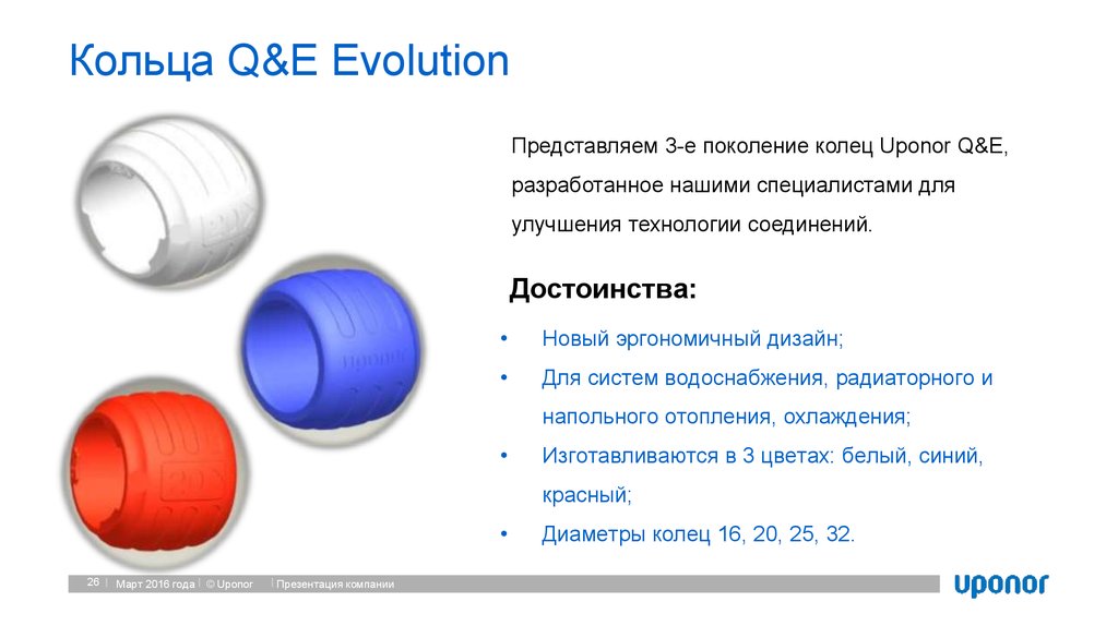 Кольца Q&E Evolution