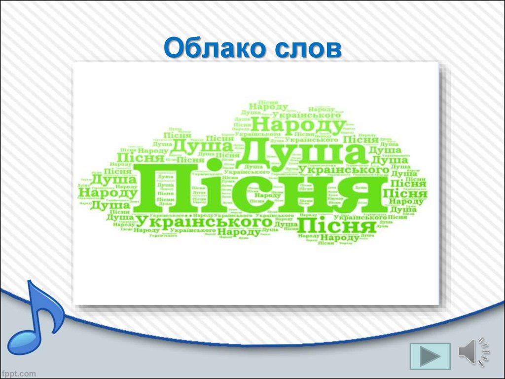 Облако слов. Народные музыкальные инструменты - презентация онлайн