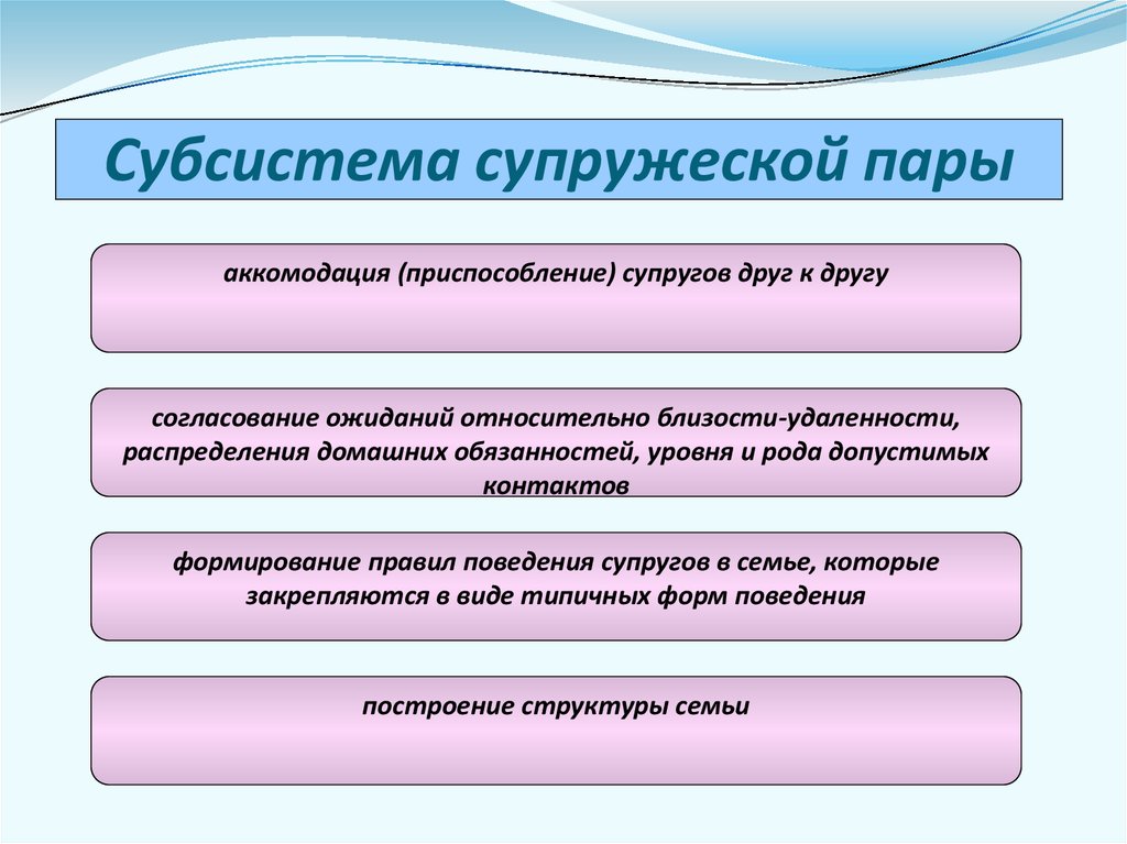 Субсистема супружеской пары