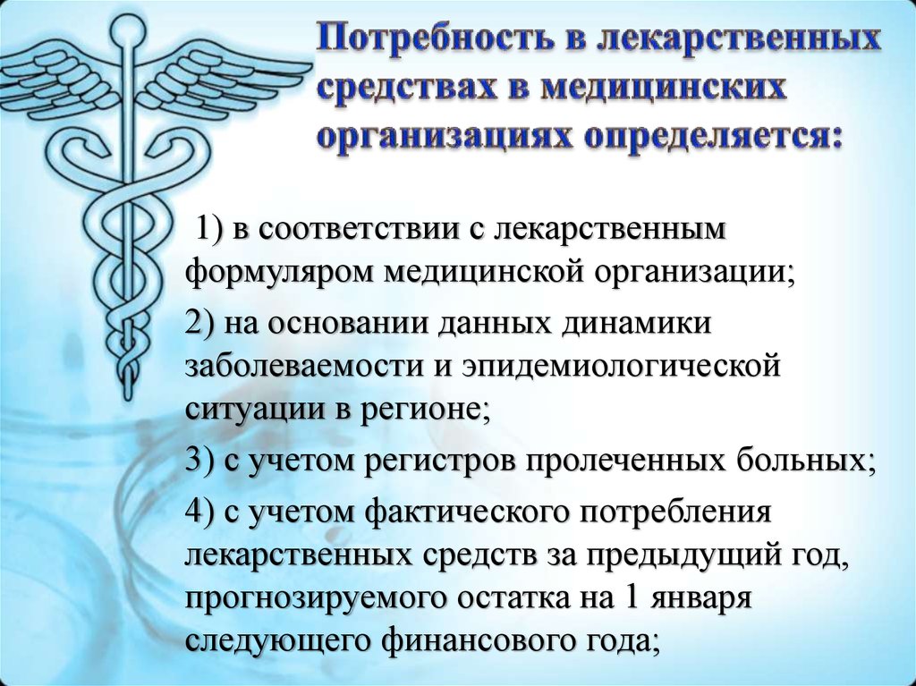 Расчет потребности в лекарственных препаратах в лпу образец