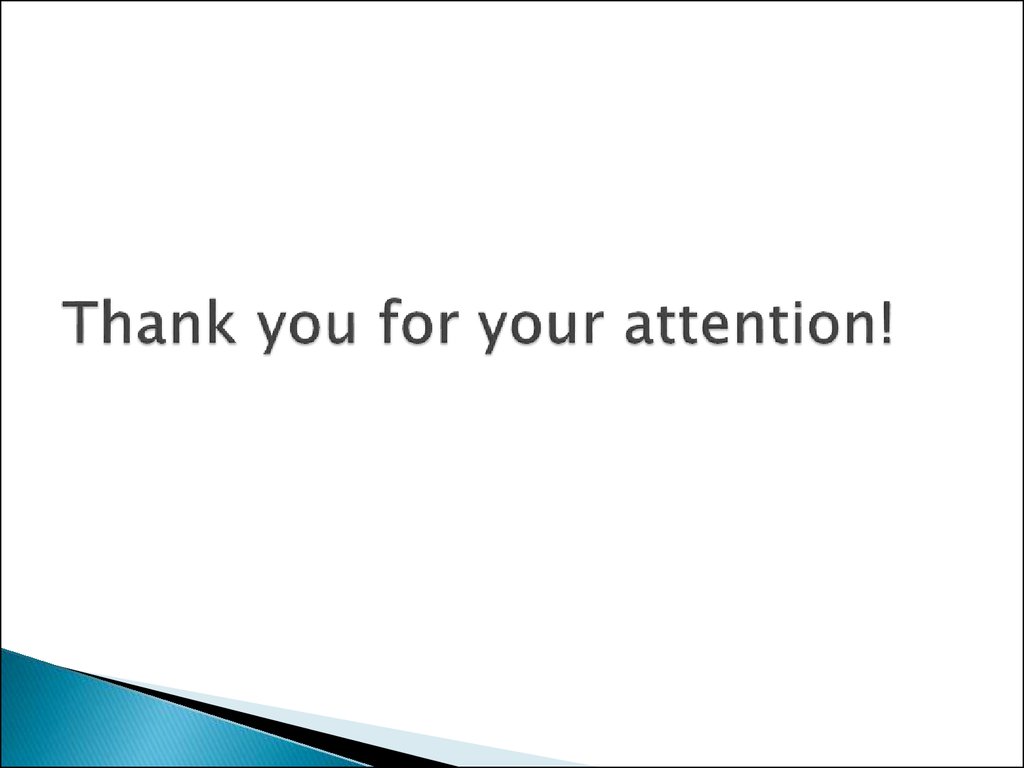 Thank you for your attention!