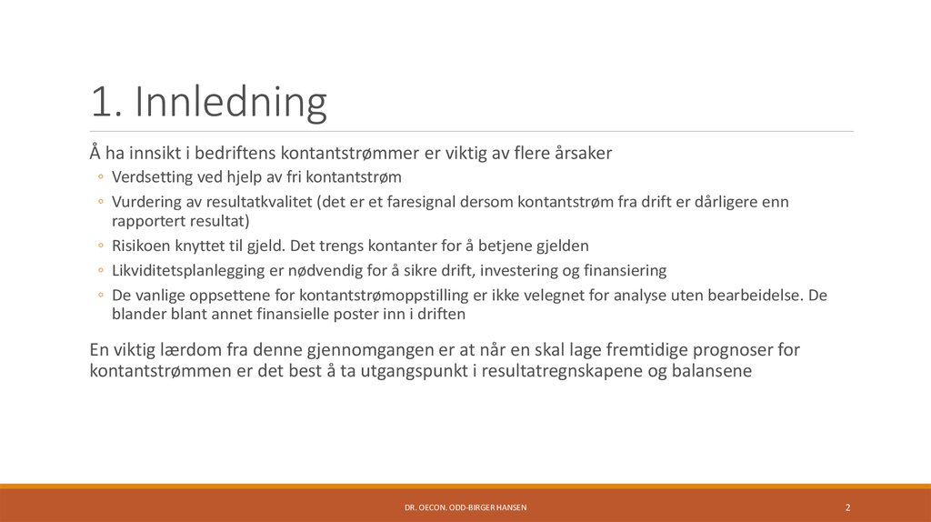 1. Innledning