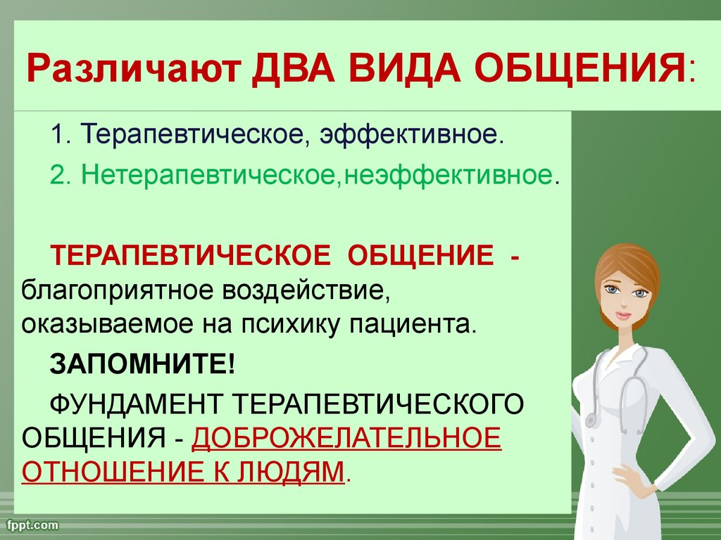 Профессиональная коммуникация медсестры