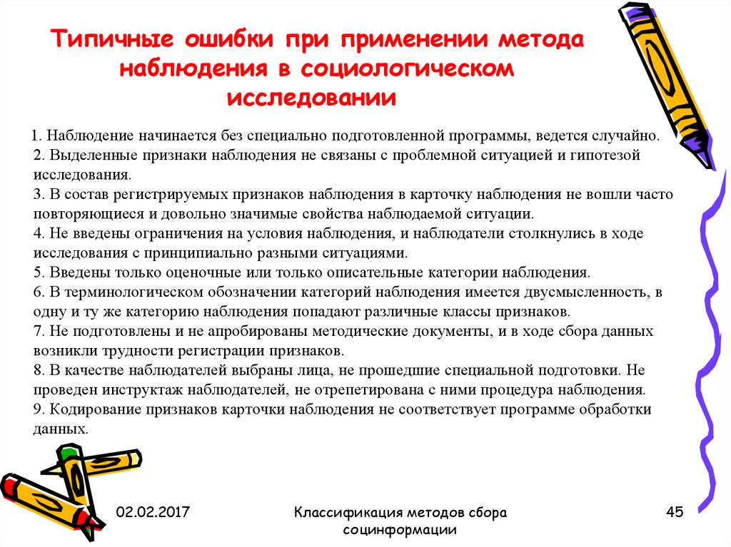 Методы опроса метод наблюдения. Типичные ошибки наблюдения. Ошибки метода наблюдения. Типичные ошибки метода наблюдения. Наблюдение , ошибки наблюдения.