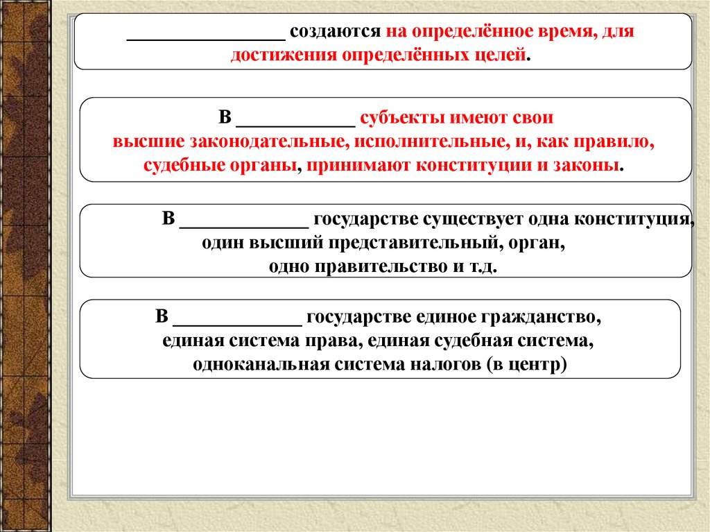 Государственное устройство презентация