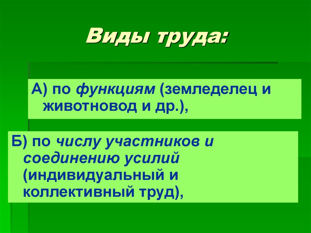 Виды труда есть. Виды труда. Какие виды труда существуют. Виды труда примеры. Виды труда таблица.