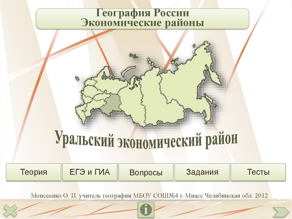 Сайт уральского экономического