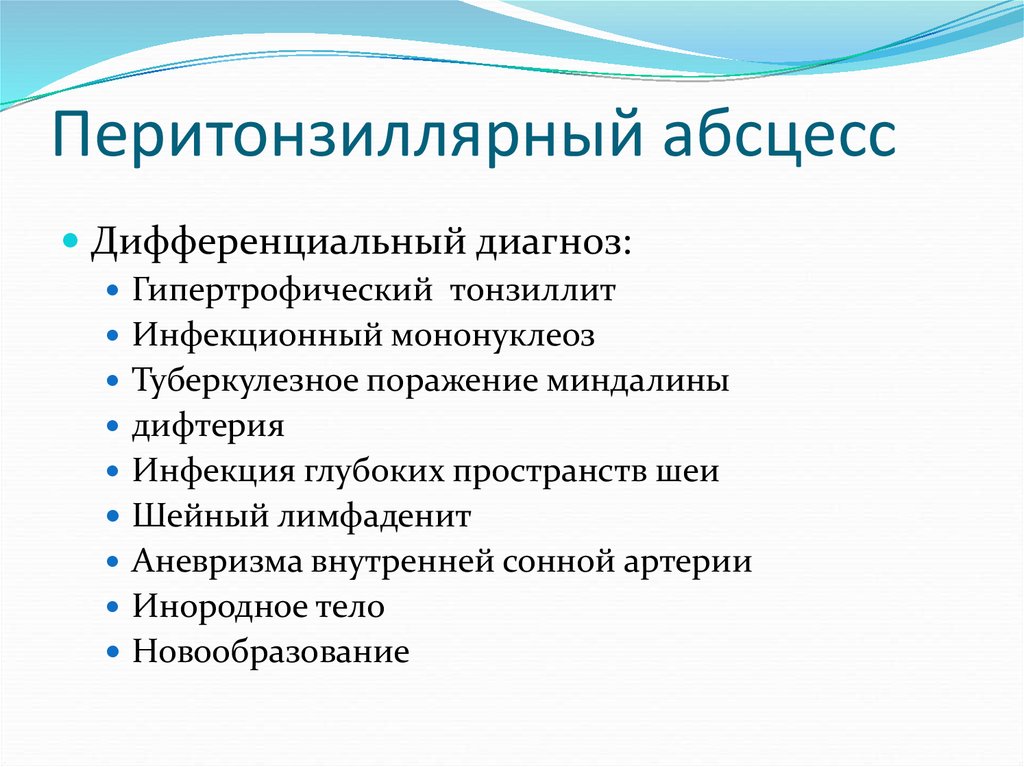 Перитонзиллярный абсцесс карта вызова скорой помощи