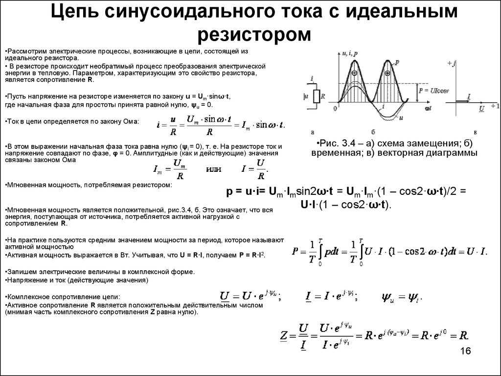 Синусоидальное значение тока