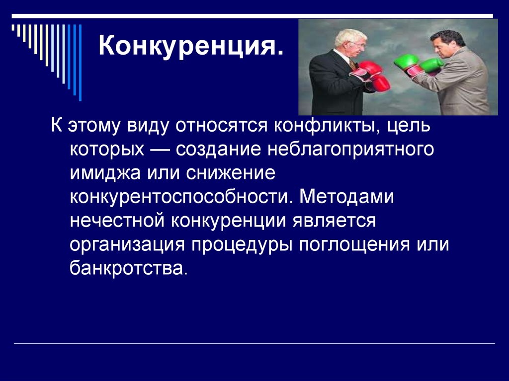 Респонденты в большей степени связывают конфликт. Несостоятельность конкуренции. Конкуренция банкротство. Методами нечестной конкуренции являются. Конкуренция в конфликте.