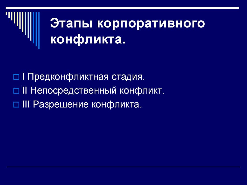 Презентация корпоративные конфликты