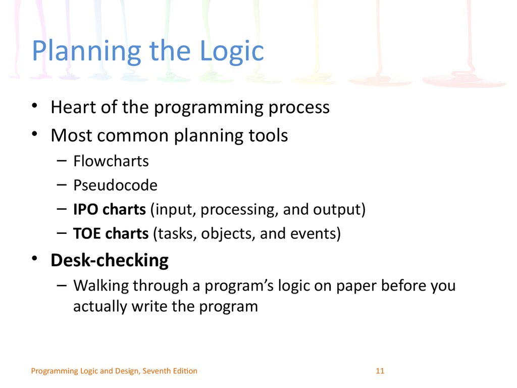 Planning the Logic