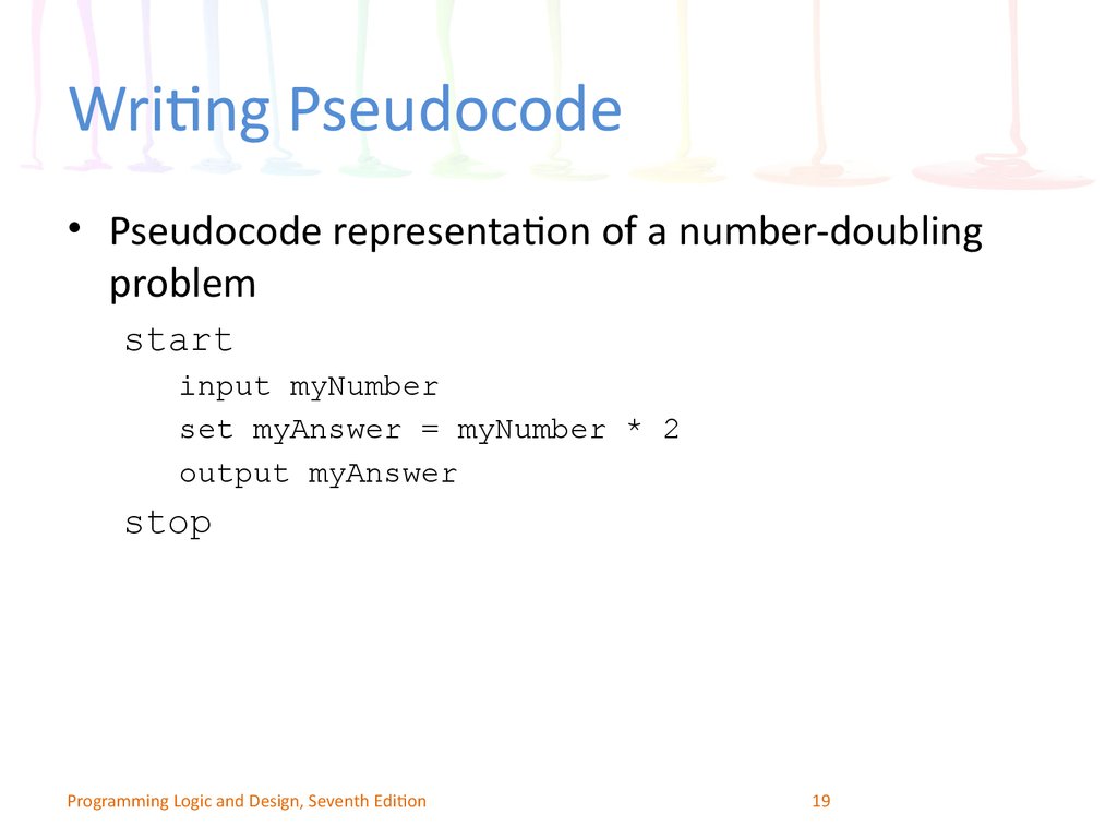 Writing Pseudocode
