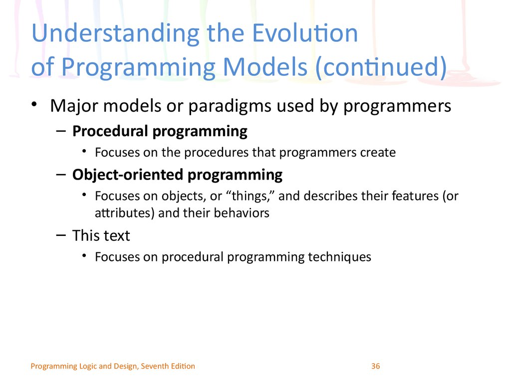 Understanding the Evolution of Programming Models (continued)
