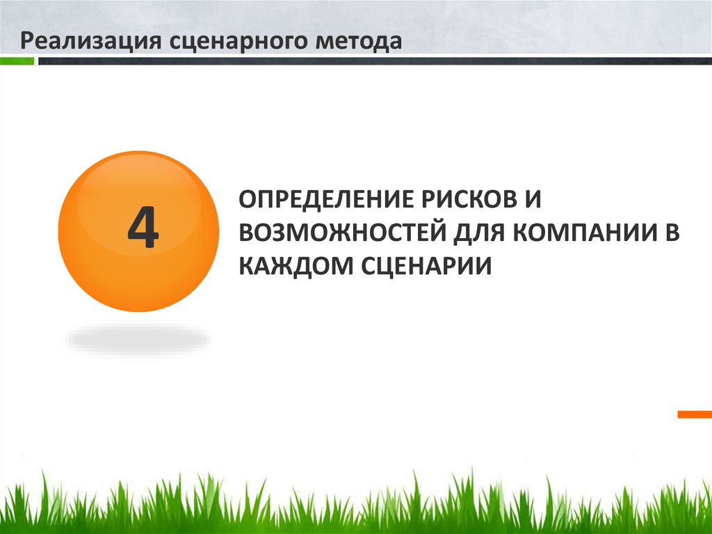 Определение рисков и возможностей для компании в каждом сценарии
