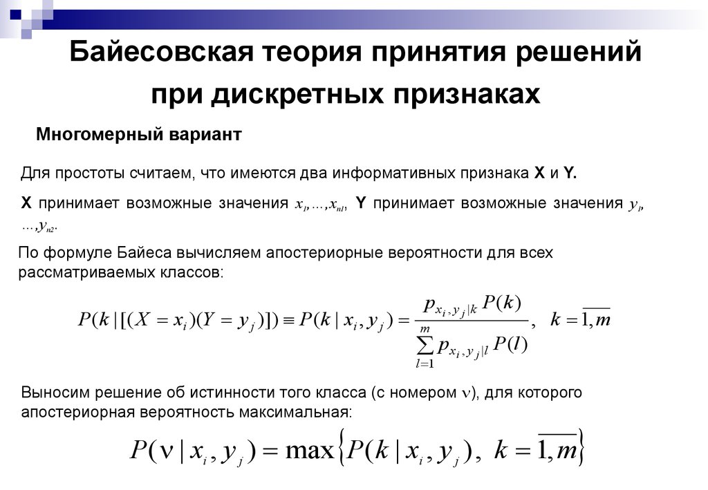 Теория принятия. Теория принятия решения Байеса. Байесовская вероятность. Статистический метод Байеса. Метод Байеса для оценки рисков.